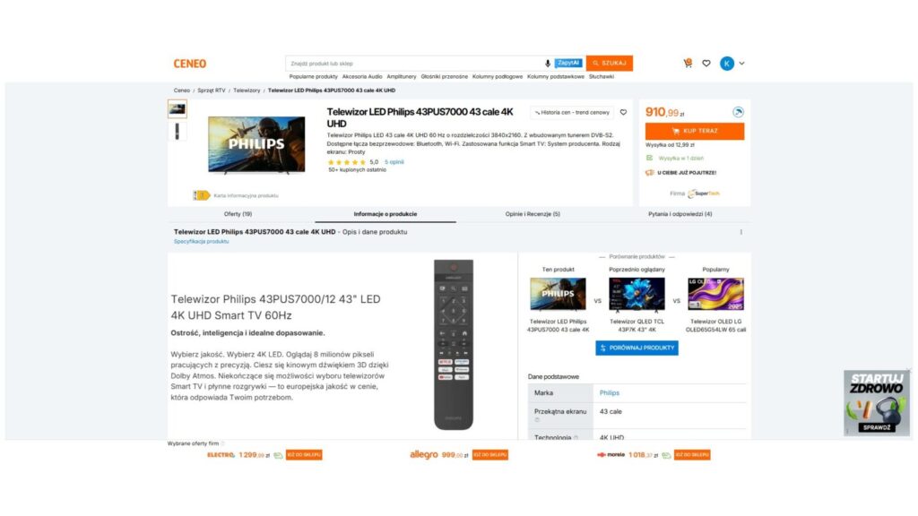 Telewizor LED Philips 43PUS7000