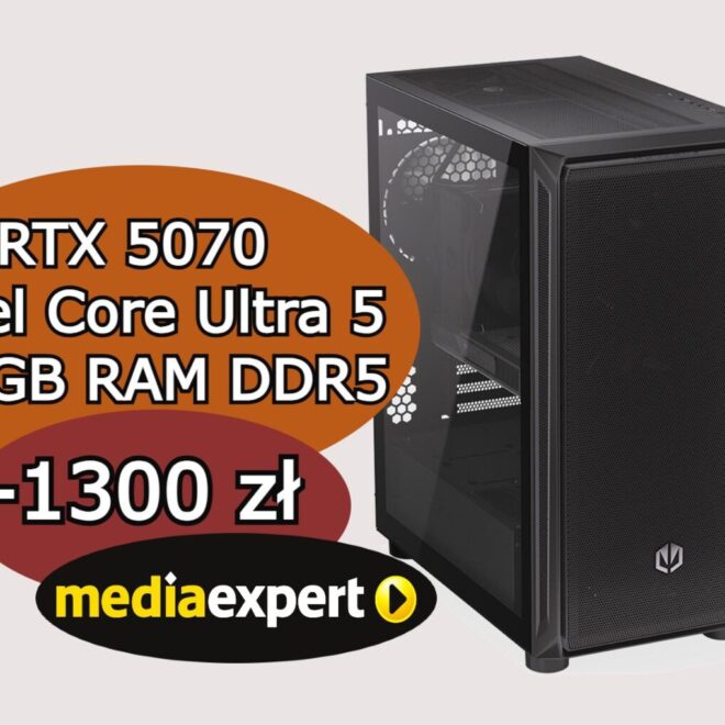Jest kryzys, a tu proszę – komputer do gier z RTX 5070 i 32 GB RAM 1300 zł tańszy