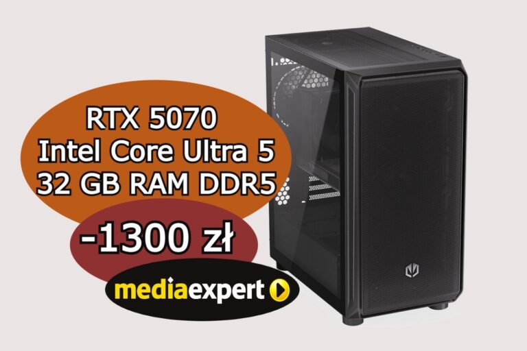 Jest kryzys, a tu proszę – komputer do gier z RTX 5070 i 32 GB RAM 1300 zł tańszy