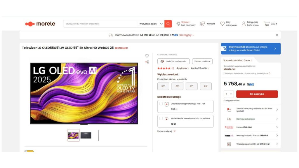 Telewizor LG OLED55G5