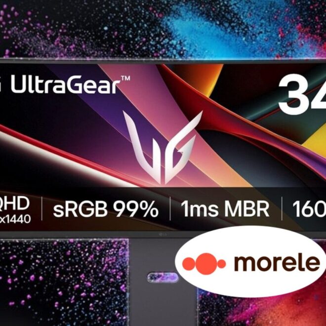 Potężny monitor LG UltraGear 34″ za 1099 zł w Morele. 160 Hz, 1 ms, sRGB 99% i matryca VA