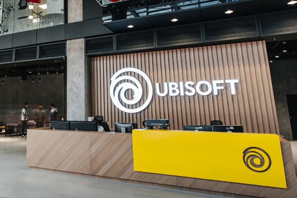 Widoczne logo w siedzibie ubisoftu