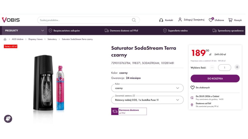 Saturator SodaStream Terra