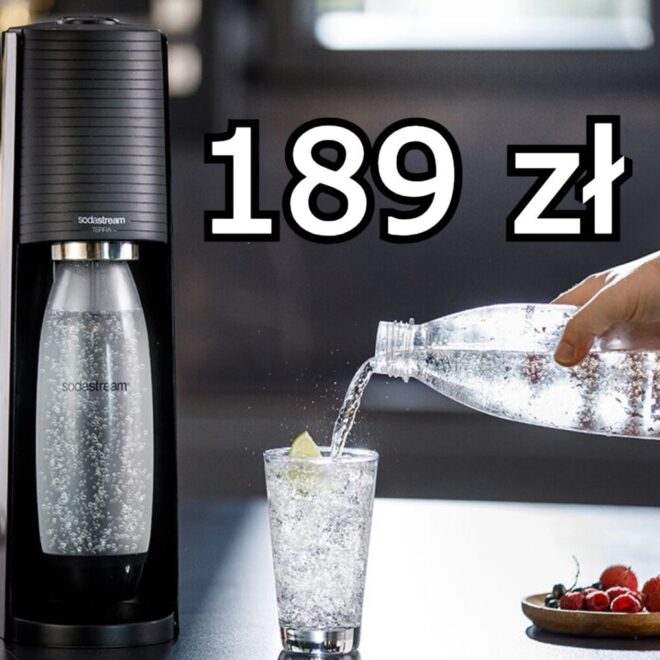 Saturator SodaStream taniej o 60 zł w Vobis. Wersja podstawowa z butelką i gazem