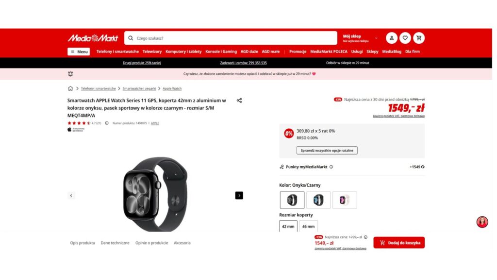 Smartwatch APPLE Watch Series 11