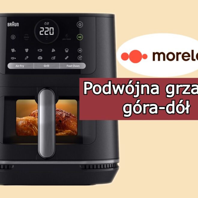 AIR FRYER Braun w bestsellerowej cenie, a to sprzęt premium. Frytkownica beztłuszczowa z dużą mocą i 6 l pojemności