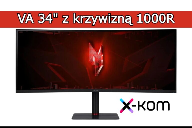 Monitor Acer Nitro z super promocją w X-Kom. To 34″ LED VA z zakrzywionym ekranem