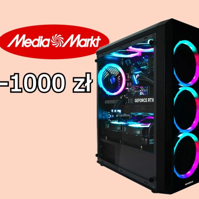 Komputer z RTX 5070, Windowsem i chłodzeniem wodnym 1000 zł taniej w Media Markt