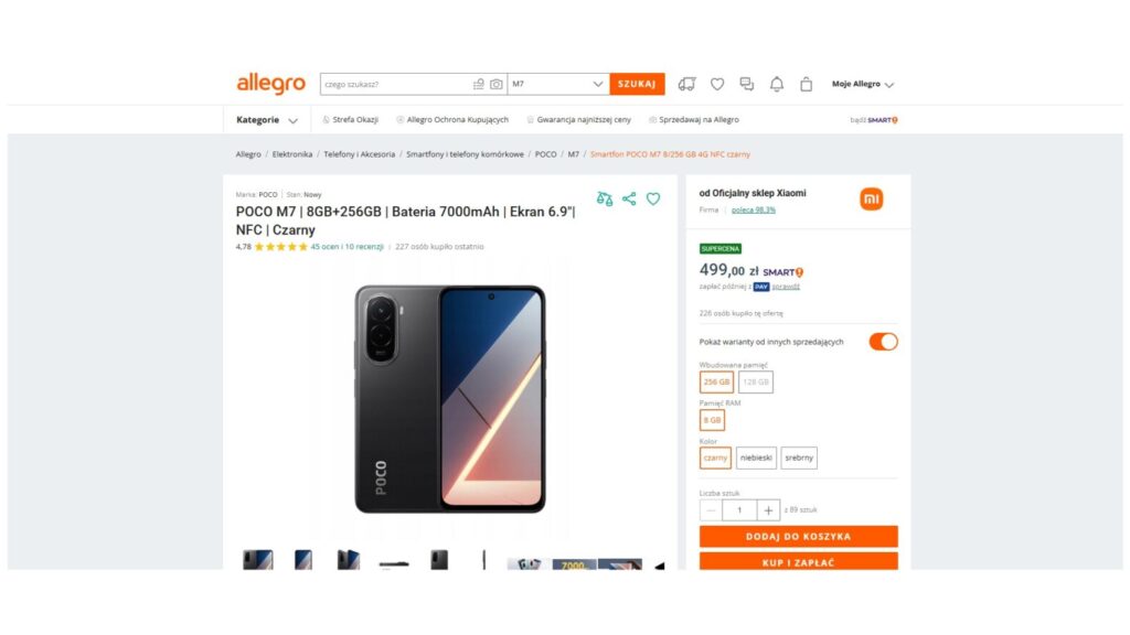 Smartfon POCO M7