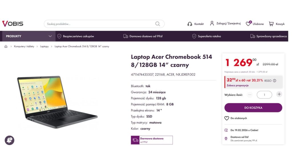 Laptop Acer Chromebook 514