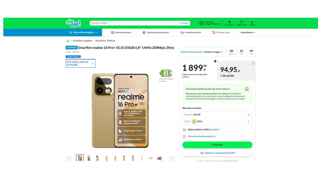 Smartfon realme 16 Pro+