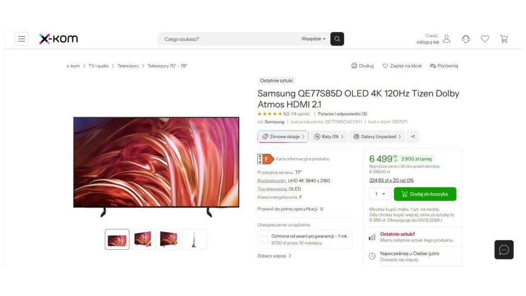 Samsung QE77S85D OLED