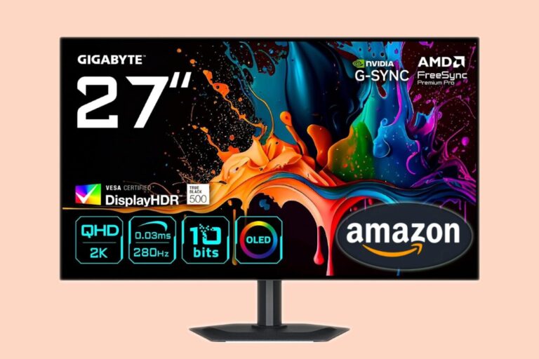 Amazon obniżył cenę na OLED-owy monitor GIGABYTE 27″. W żadnym sklepie nie ma taniej