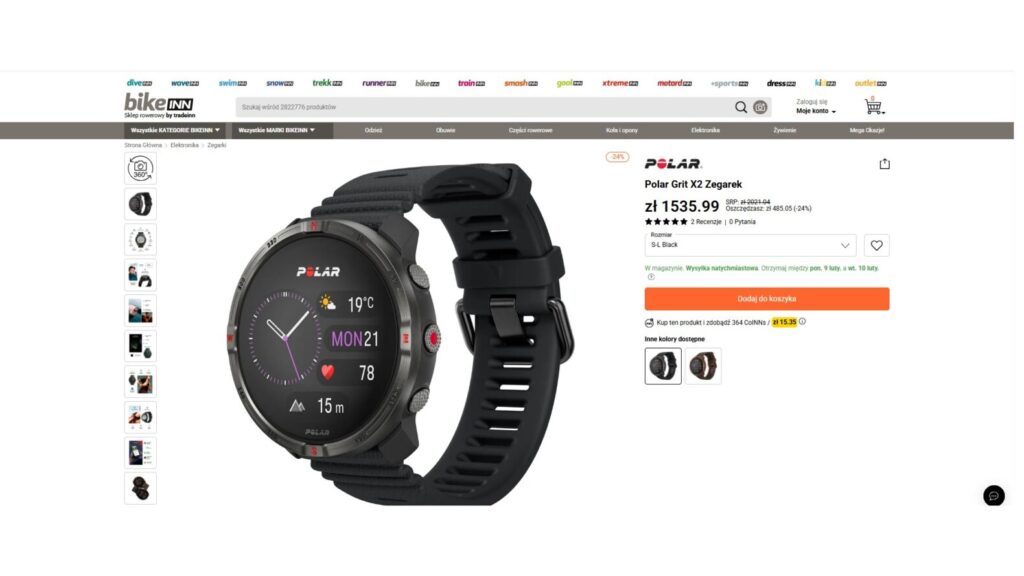 Polar Grit X2 Zegarek