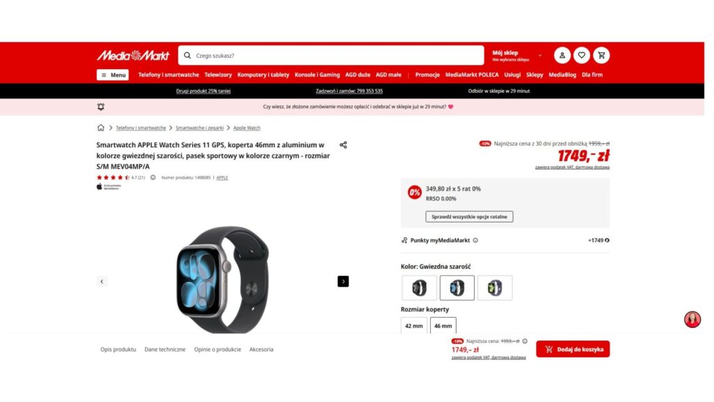Smartwatch APPLE Watch Series 11