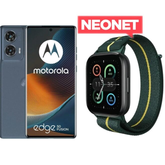 Zestaw telefon + zegarek, czyli Motorola Edge 50 Fusion + Moto Watch Fit w dobrej cenie za 898 zł