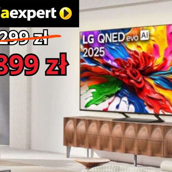Telewizor LG 65 cali w promocji Media Expert. Duża obniżka na ekran MiniLED
