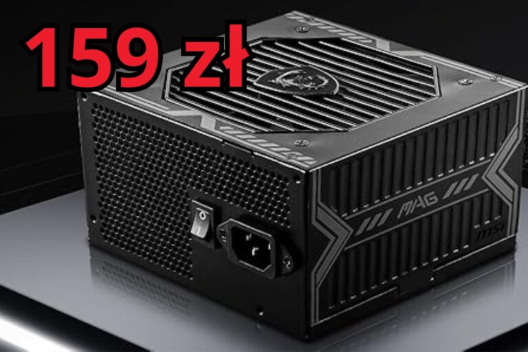 Zasilacz 550w w bardzo dobrej promocji na Amazonie. MSI MAG A550BN za 159 zł