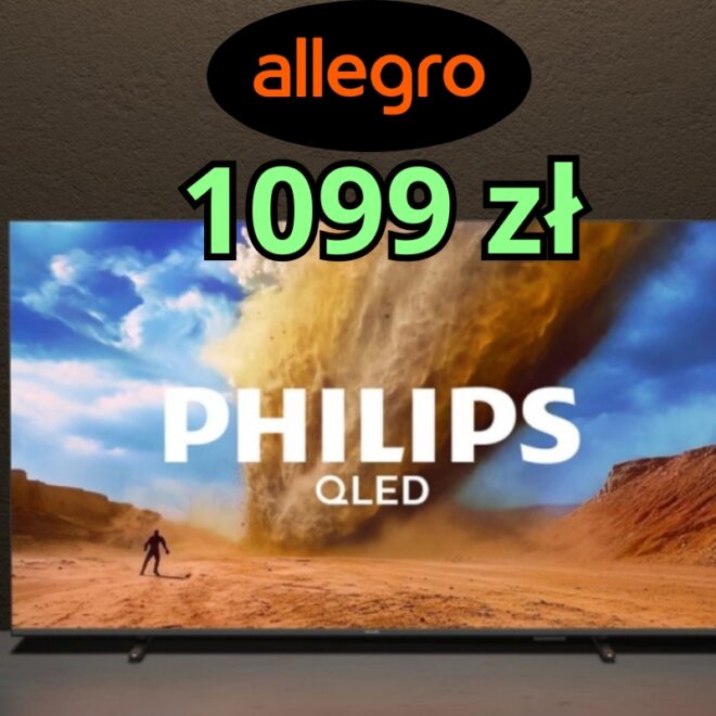 Philips 50 cali QLED taniej na Allegro. Cena spada do 1099 zł