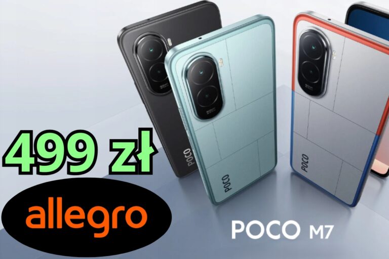 POCO M7 8/256 GB taniej na Allegro. Super cena na oficjalnym sklepie Xiaomi