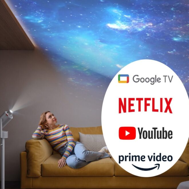 Projektor XGIMI MoGo 3 Pro ze stojakiem i powerbankiem 35% taniej w Media Markt. Przenośne kino z Google TV