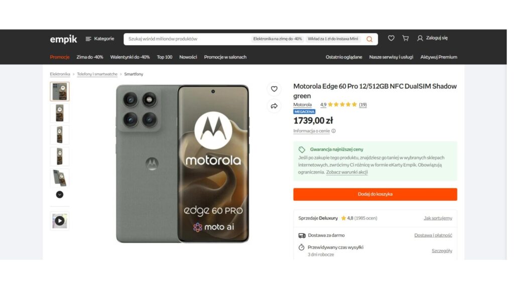 Motorola Edge 60 Pro 12/512GB